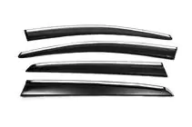 Volkswagen Golf 7/E-Golf 2012–2020 Vindavvisare med kromlist HB (4 st, Sunplex Chrome) foto 5
