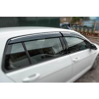 Vindavvisare med kromlist HB (4 st, Sunplex Chrome) Volkswagen Golf 7/E-Golf 2012–2020 foto 1