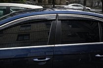 Volkswagen Passat B6 2006–2012 Vindavvisare med kromlist (4 st, Sunplex Chrome) foto 5