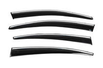 Volkswagen Passat B6 2006–2012 Vindavvisare med kromlist (4 st, Sunplex Chrome) foto 4