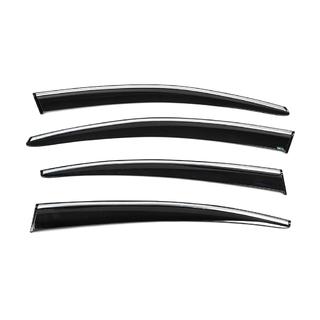 Vindavvisare med kromlist (4 st, Sunplex Chrome) Volkswagen Passat B6 2006–2012 foto 4