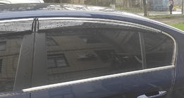 Volkswagen Passat B7 2012–2015 Vindavvisare för sidorutor med kromlist SD (4 st, EU, Sunplex Chrome) foto 3