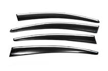 Volkswagen Passat B7 2012–2015 Vindavvisare för sidorutor med kromlist SD (4 st, EU, Sunplex Chrome) foto 6