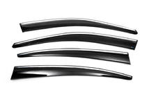 Volkswagen Passat B8 2015–2023 Vindavvisare för sidorutor med kromlist SD (4 st., Sunplex Chrome) foto 5
