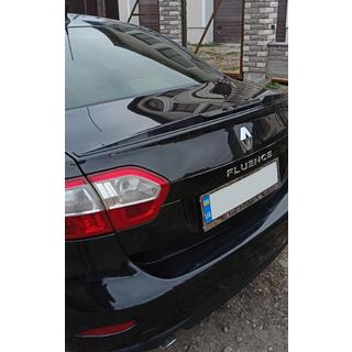 Lipspoiler (Sunplex, svart) (125,4 cm x 7,2 cm) Renault Fluence 2009–2016 foto 4