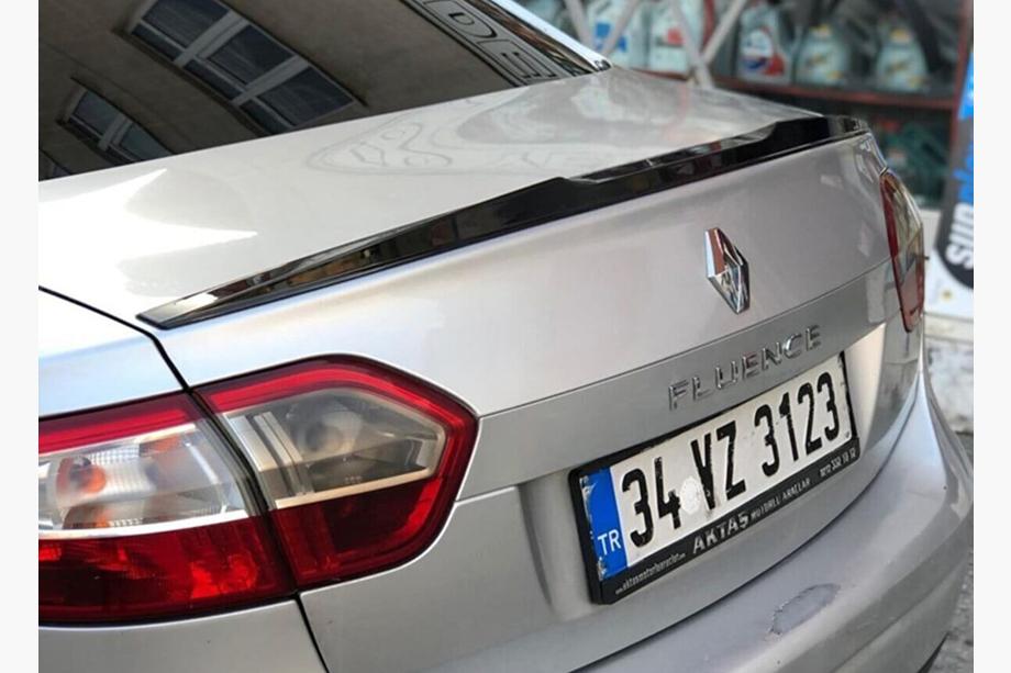 Renault Fluence 2009–2016 Lipspoiler (Sunplex, svart) (125,4 cm x 7,2 cm) Foto 6