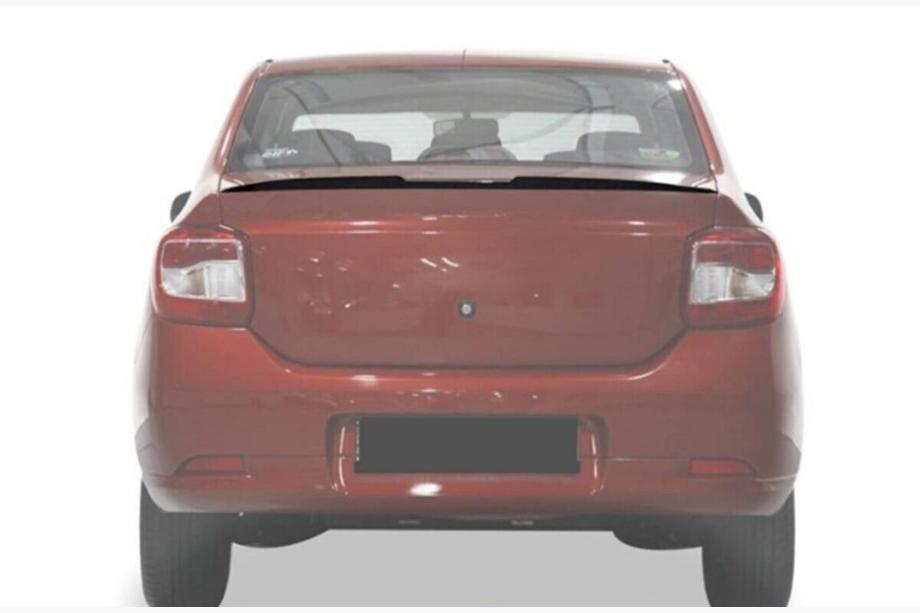 Renault Logan II 2013–2022 Läppspoiler (Sunplex, svart) (118,5 cm x 5,5 cm) Foto 3