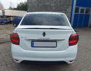 Dacia Logan II 2013–2022 Läppspoiler (Sunplex, svart) (118,5 cm x 5,5 cm) foto 2