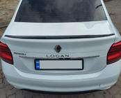 Dacia Logan II 2013–2022 Läppspoiler (Sunplex, svart) (118,5 cm x 5,5 cm) foto 1