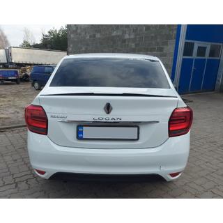 Läppspoiler (Sunplex, svart) (118,5 cm x 5,5 cm) Dacia Logan II 2013–2022 foto 2