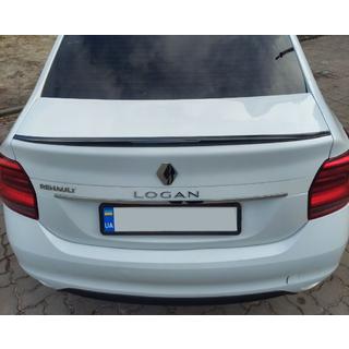 Läppspoiler (Sunplex, svart) (118,5 cm x 5,5 cm) Dacia Logan II 2013–2022 foto 1