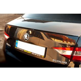 LIP-spoiler (Sunplex, svart) (119,2 cm x 7,3 cm) Skoda Superb 2015–2024 foto 4