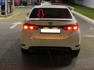 Toyota Corolla 2013–2019 LIP-spoiler (Sunplex, svart) (118 cm * 6,4 cm) foto 3