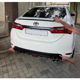 LIP-spoiler (Sunplex, svart) (118 cm * 6,4 cm) Toyota Corolla 2013–2019 foto 2