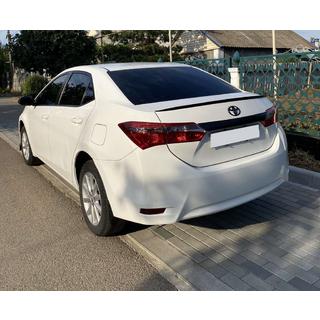 LIP-spoiler (Sunplex, svart) (118 cm * 6,4 cm) Toyota Corolla 2013–2019 foto 1