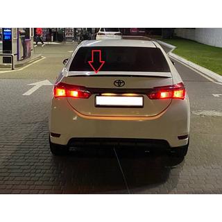 LIP-spoiler (Sunplex, svart) (118 cm * 6,4 cm) Toyota Corolla 2013–2019 foto 3