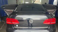 Volkswagen Passat B7 2012–2015 Läppspoiler (Sunplex, svart, för EU) (115,8 cm x 6,3 cm) foto 6