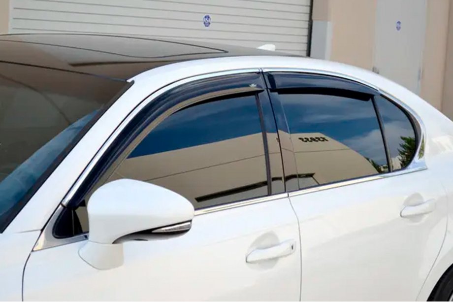 Lexus GS 2011–2020 Vindavvisare med kromlist (4 st, HIC) Image
