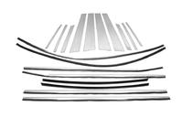 BMW X6 F16 2014–2019 Kromade fönsterlister sats (18 st) foto 2