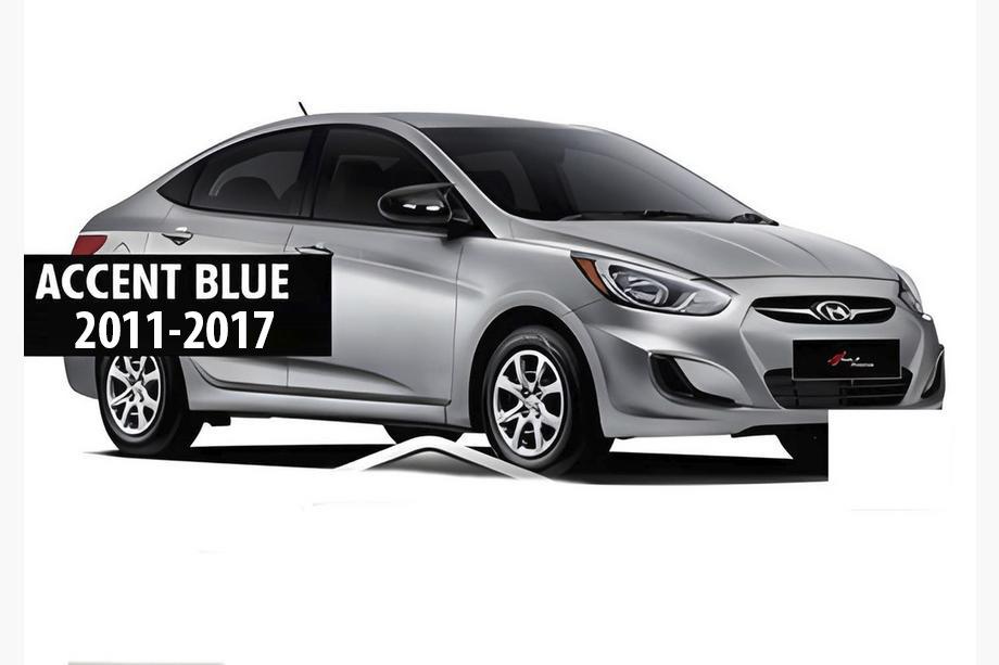 Hyundai Accent 2011–2017 Spegelskåpor utan utskärning för blinkers BMW-style (2 st) Foto 5