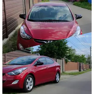 Spegelskåpor utan utskärning för blinkers BMW-style (2 st) Hyundai Elantra (MD/UD) 2011–2015 foto 1