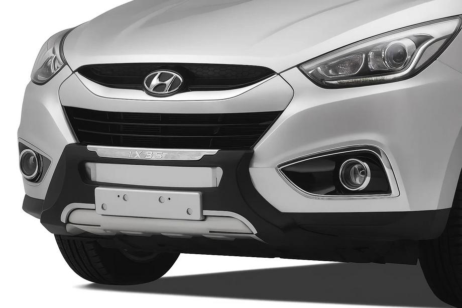 Hyundai IX-35 2010–2015 Främre stötfångarläpp i plast V4 Image