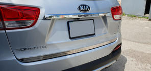 Kia Sorento III UM 2014–2020 Libao dekorlist nedre kant baklucka (rostfritt stål) foto 1