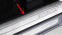 Kia Sorento III UM 2014–2020 Libao instegslister i rostfritt stål (4 st) foto 3