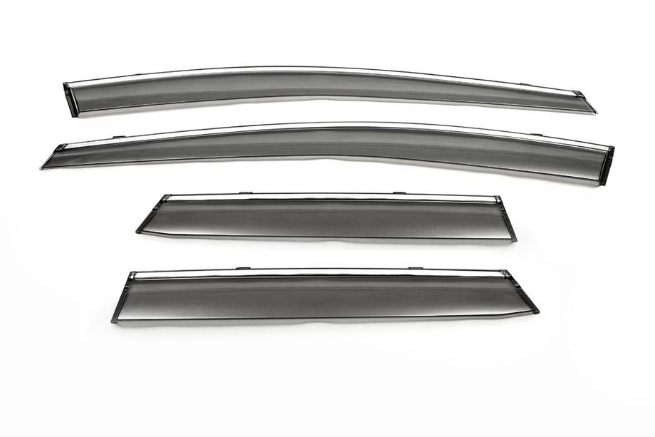 Mazda CX-7 2006–2012 Vindavvisare med krom (4 st, Libao) Image
