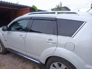 Mitsubishi Outlander 2012–2021 Vindavvisare med krom (4 st., Libao) foto 1