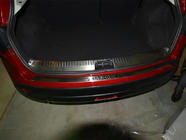 Nissan Qashqai 2007–2010 Libao bakre stötfångarskydd i rostfritt stål foto 3