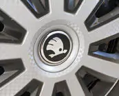 Skoda Dekaler för navkåpor 54 mm (4-pack) foto 1