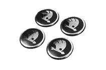 Skoda Dekaler för navkåpor 54 mm (4-pack) foto 4