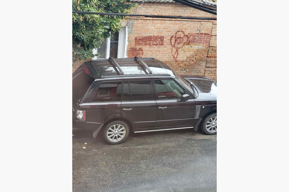 Range Rover III L322 2002–2012 OEM takräcken med tvärbågar 2006-2012 (svarta) Image
