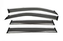 Subaru Forester 2013–2018 Vindavvisare med krom (4 st, Aomis) foto 2