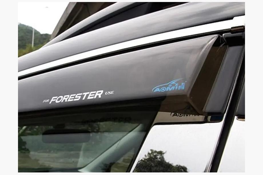 Subaru Forester 2013–2018 Vindavvisare med krom (4 st, Aomis) Image
