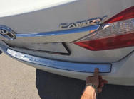 Toyota Camry 2011–2017 Libao bakre stötfångarskydd i rostfritt stål foto 1