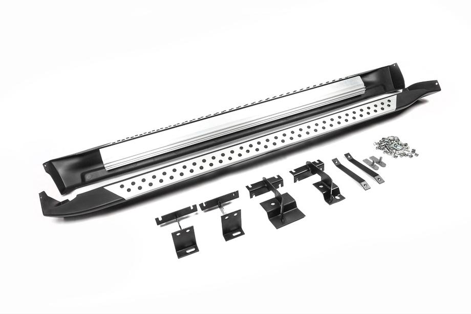Toyota Rav 4 2006–2013 OEM V2 sidosteg för Long (2 st, aluminium) Image