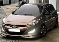 Hyundai I-30 2012–2017 Spegelkåpor med urtag för blinkers BMW-style (2 st) foto 4