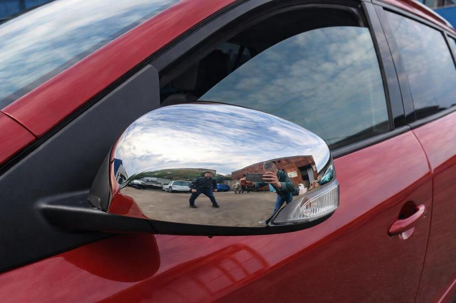 Renault Scenic/Grand 2009–2016 Spegelskal (2 st, rostfritt stål) Carmos - turkiskt stål Image