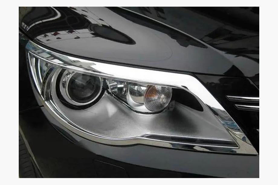 Volkswagen Tiguan 2007–2016 Libao kromade strålkastarlistor 2007-2011 (2 st, plast) Image