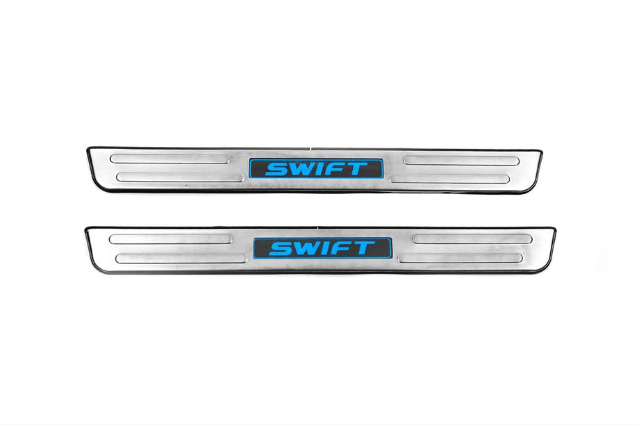 Suzuki Swift 2010–2017 Libao LED instegslister (2 st, rostfritt stål) Image