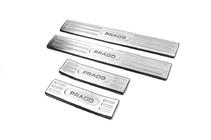 Toyota Land Cruiser Prado 150 2009–2023 Invändiga instegslister i rostfritt stål V1 (4 st) foto 2