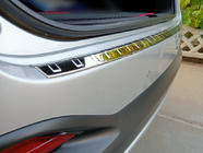 Kia Sorento III UM 2014–2020 Bakre stötfångarskydd i rostfritt stål foto 2