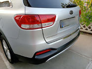 Kia Sorento III UM 2014–2020 Bakre stötfångarskydd i rostfritt stål foto 6