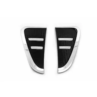 Krom/svarta kåpor för skärmventiler (2 st) BMW X5 F15 2013–2018 foto 1