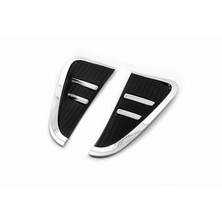 Krom/svarta kåpor för skärmventiler (2 st) BMW X5 F15 2013–2018 foto 2