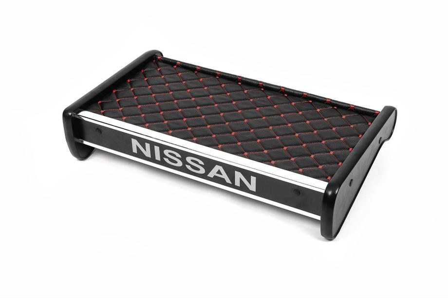 Nissan Primastar 2002–2014 Instrumentbrädshylla (2001-2010, svart med röd söm) Image