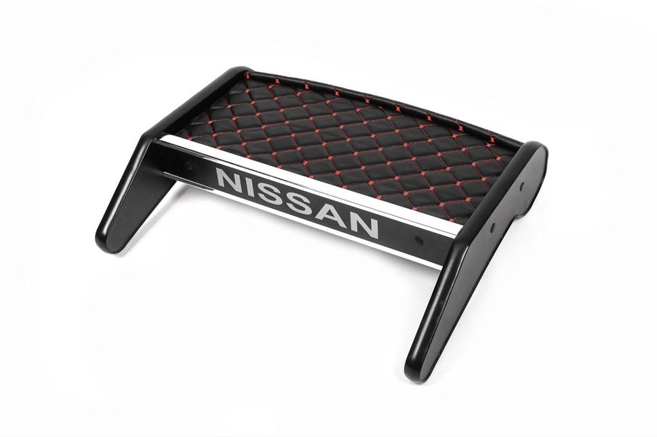 Nissan Primastar 2002–2014 Instrumentbrädshylla (2010-2014, svart med röd söm) Image