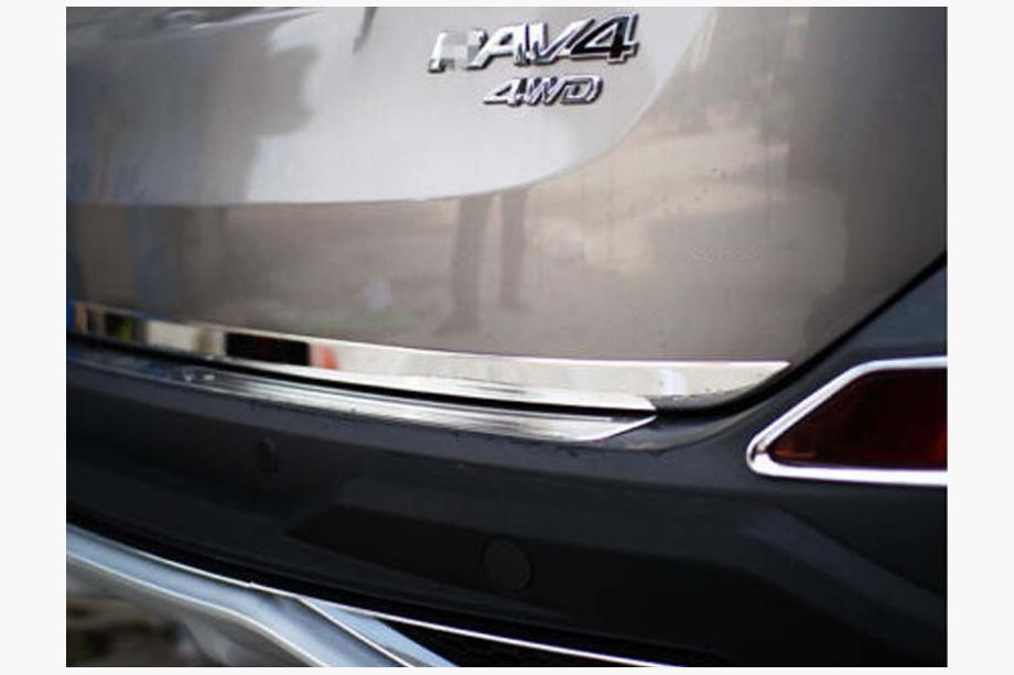 Toyota Rav 4 2013–2018 Kantskydd bagagelucka Libao V2 (rostfritt stål) Image